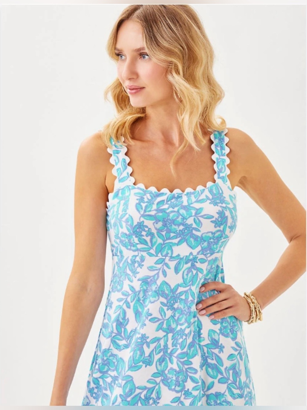 Lilly Pulitzer Dwyer Midi Dress in Jacaranda Blue